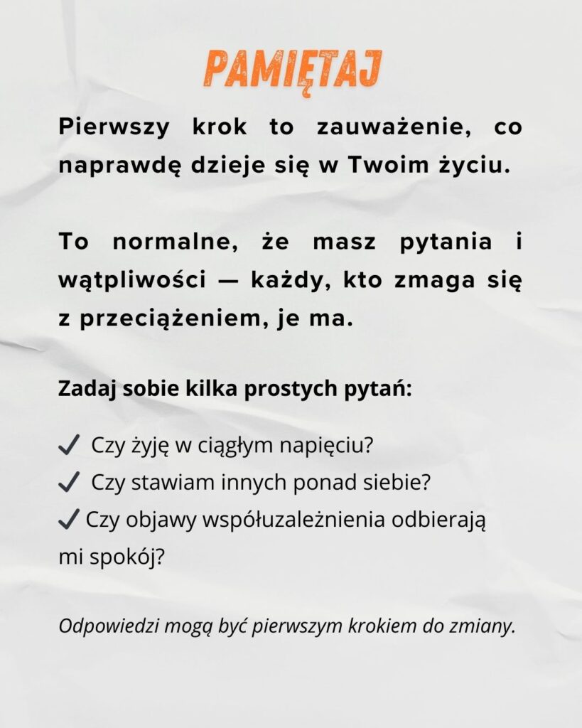 pomoc psychologiczna objawy współuzależnienia