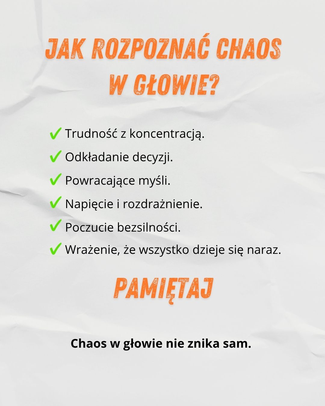 chaos w głowie